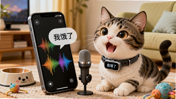 ����ʵʱ������AI��ͼ��ʾ�ʣ�һֻ����������Ȧ��è������ֻ���˷������У��ֻ���Ļ��ʾ��ɫ����ת�����������ݡ��Ҷ��ˡ����Ա��й������ߣ���������ܰ��������ͨдʵ���