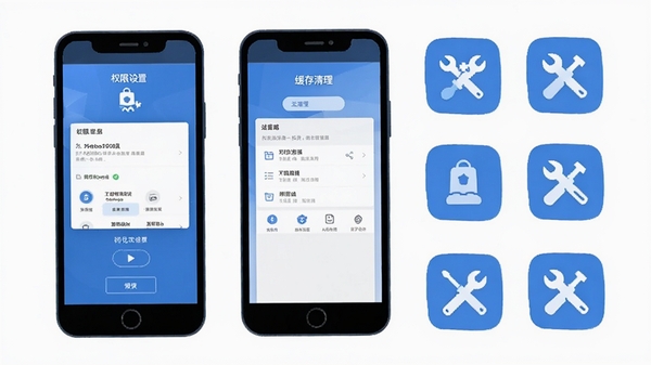 ����APP������ʾ��ͼ���ֻ���Ļ��ʾȨ�������뻺���������棬�Ա��й���ͼ�꣬��ƽ����ƣ���ɫ��ɫ��������ָ�����