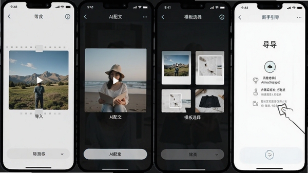 ͼ��app�ƶ��˲��������ͼ��չʾͼƬ���롢AI���ġ�ģ��ѡ��Ȳ������裬������������