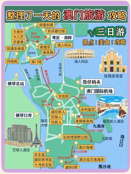 澳门出行-智慧旅游导航助手 澳门旅游路线规划 过关交通景点美食全攻略