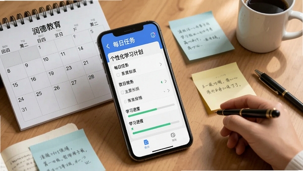 ��½���APP���Ի�ѧϰ�ƻ����棬�ֻ���Ļչʾÿ�������嵥��ѧϰ�������������������ͱ�ǩֽ����Ч������Χ