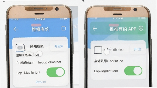 ������ԼAPP��װȨ�����ý���ʾ��ͼ����ע֪ͨȨ����洢Ȩ�޿���λ��