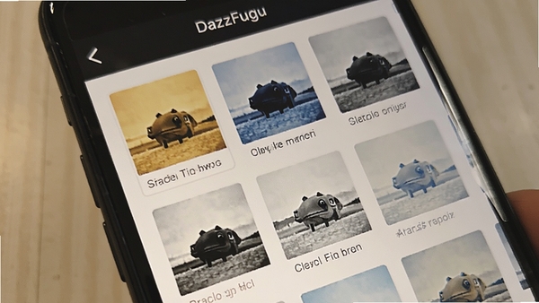 DazzFuguӦ���ڽ�Ƭ�˾�ѡ����棬չʾ����ɫ�ʷ������ͼ������ů�ơ��������ڰס���ɫ��Ч����������Ƽ�Լ���ţ��ֻ���Ļ��д
