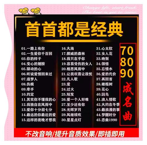 岁月金曲-怀旧音乐随身听 老歌播放器曲库分类界面 经典老歌列表