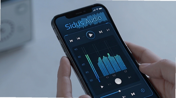 Sidus Audio��������չʾ���ֻ���Ļ��ʾ��Ƶ�������������������壬����ִ�UI��ƣ��Ƽ�����ɫ��