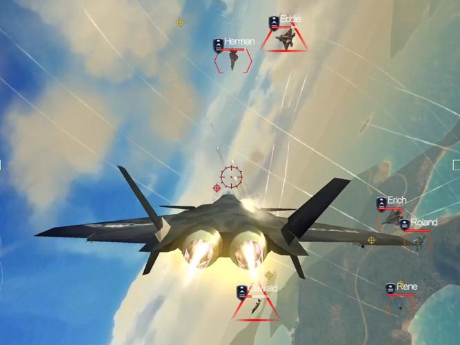 战斗机射击-空中激战射击手游 真实空战体验 战机操控界面