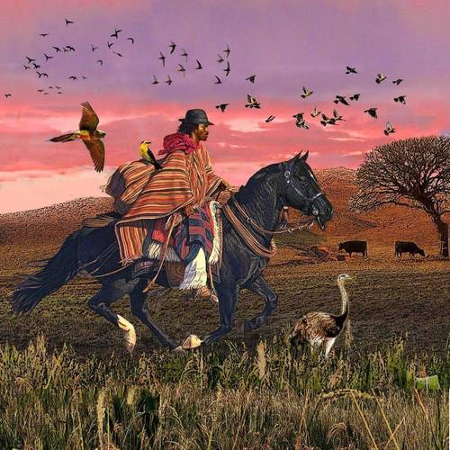 高乔起源(Gaucho Origins) 高乔人骑马放牧生活场景配图