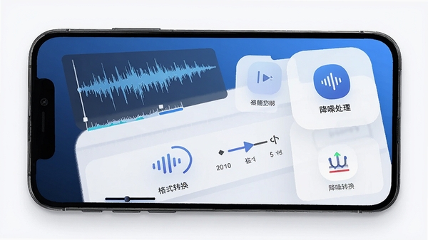 ��Ƶ�༭������APP������չʾ���ֻ���Ļ�г�����Ƶ���α༭����ʽת�������봦���ȹ���ģ��ͼ�꣬�������ִ����Ƽ�����ɫ��������UI���ͼ