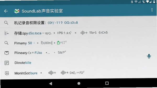 SoundLab����ʵ�����ֻ�¼��Ȩ��������洢·��ѡ����棬��׿ϵͳ���ý�ͼ���