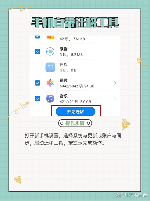 �ֻ�������һ���-һ������Ǩ������ ͨѶ¼��Ƭ΢�ż�¼Ǩ����Ŀ�б�չʾ
