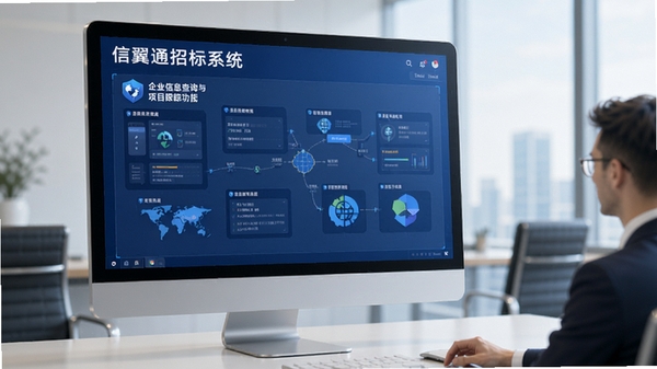 信翼通招标系统 企业信息查询与项目跟踪功能展示
