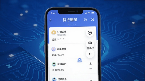 ��������˾����APP����չʾ���ֻ���Ļ��ʾ�����б����ͼ��������ɫ�Ƽ��б���������ִ����