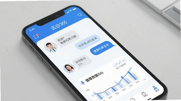 ����365��������չʾ������ѯ�뽡���������ܣ��ֻ���Ļ�г�����ˬ��ҽ�ƽ�����APP���֣�����ɫ����ҽ��ͷ�����������ݣ���������ͼ�����ִ���ƽ����Ʒ��
