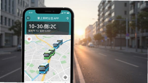����ʵʱ����APP����չʾ���ֻ���Ļ��ʾ���е�ͼ���ƶ��Ĺ�����ͼ�꣬ʵʱ��վ����ʱ��Ŀ���������峿�ĳ��нֵ�