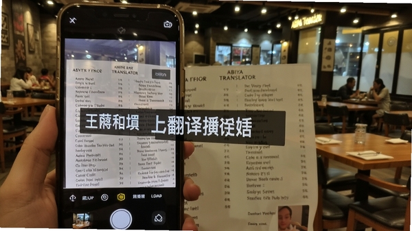 Abiya Translator ���շ��빦����ʾ���ֻ�����ͷ��׼Ӣ�Ĳ˵�����Ļ�ϵ������ķ�����������Ϊ��������