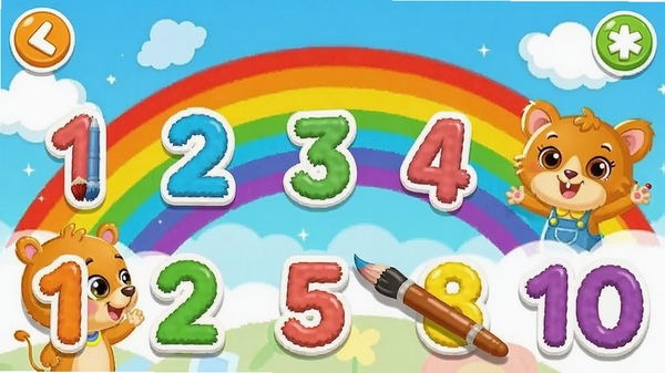 ���ײ������������������Ϸ���棬��ͨС�������Ż��ʣ������ǲʺ������1-10��ɫ����������ͯ�廭���