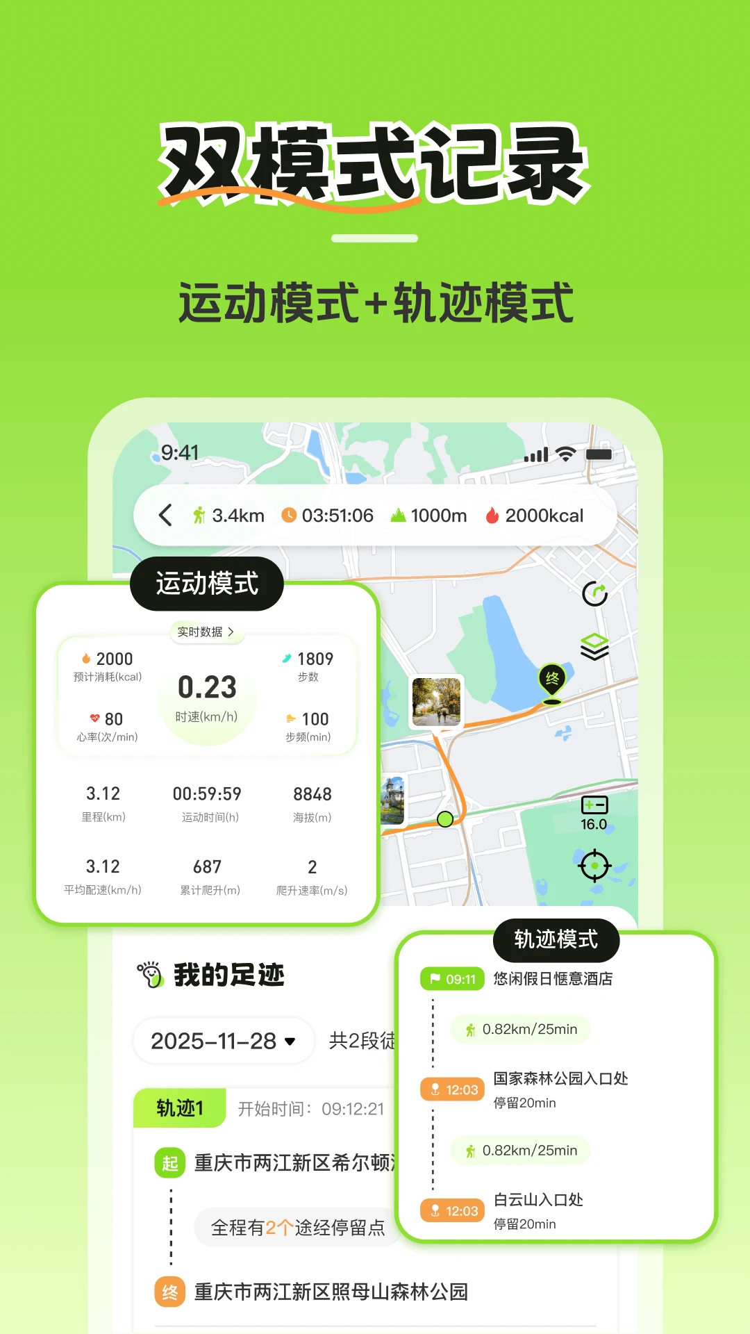 徒步轨迹-户外轨迹记录工具截图