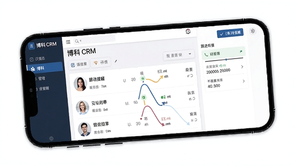 ����CRM�ͻ���������չʾ���ֻ���Ļ����ʾ�ͻ��б��͸������ѣ�����ִ����