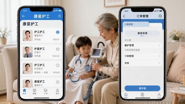 ���ǻ���APP����չʾͼ���ֻ���Ļ����ʾ�����б��붩������ҳ�棬���ҽ�Ʒ��������ɫ������Ϊ��ܰ��ͥ�ջ�������ͻ�����ǻ���Ʒ�Ʊ�ʶ