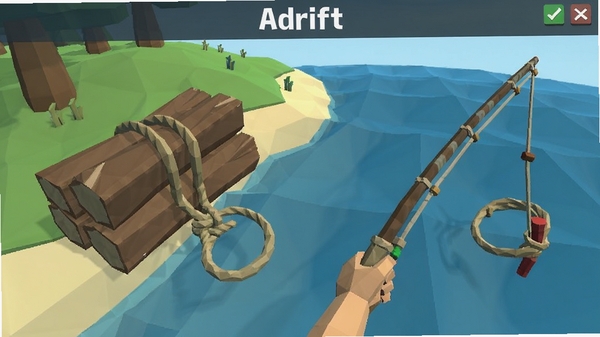 Adrift��Ϸ�ϳɽ��棬չʾľ�ĺ�����������͵Ĺ��̣��Ͷ���η�񣬽����࣬��������Adrift