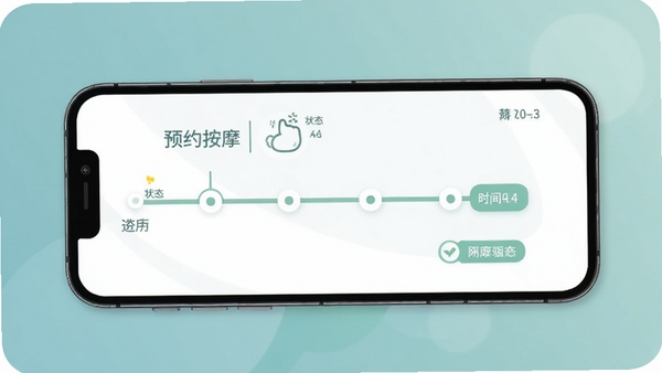 Լ��Ħ����涩�����ٽ���ʾ��ͼ���ֻ���Ļ��ʾԤԼ����ʱ������״̬��ǩ������Ϊ�������ɫ�������ֱ�ݹ�������