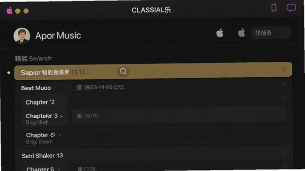 Apple Music �ŵ��������������棬չʾ�û��������������ƺ���־�׼��������������Ʒ�����������Ϣ�����������ɫģʽ����ɫ������ʾ�������