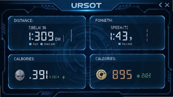 URSOT������Ӿ���ݼ�¼���棬��ʾ���롢ʱ�������١���·���������壬��ɫ�Ƽ���UI���