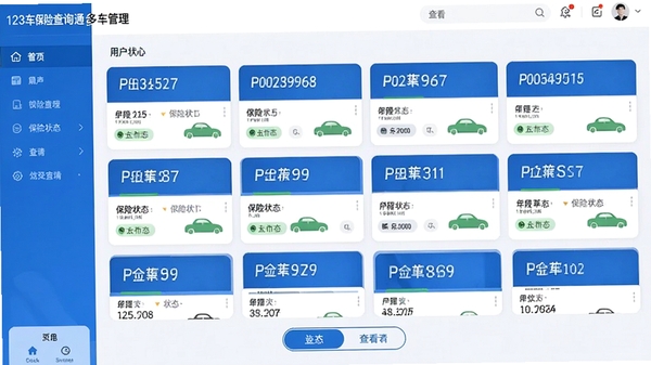 123���ղ�ѯͨ�೵�������棬չʾ���ų�����Ƭ�����Ų���ÿ�ſ�Ƭ��ʾ���ƺźͱ���״̬���û��ɵ���л��鿴��������Ƽ��󷽣�������ɫ
