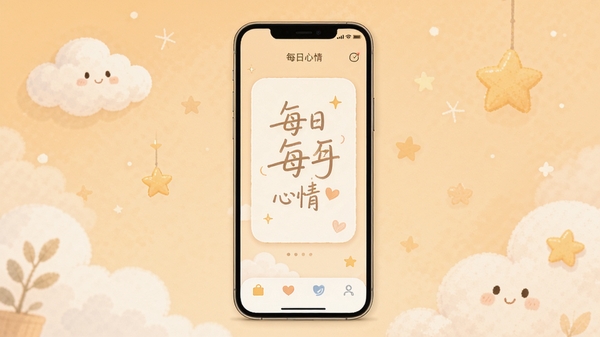 һ�仰������¼APP������չʾ����Լ����ϵ����ֻ���Ļ����ʾ��ÿ�����鿨Ƭ�;����������Ű棬��������͵�ůɫ���������ƶ�����ǵ�װ��Ԫ��