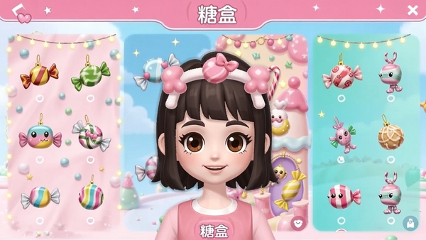 �Ǻи��Ի�װ����棬չʾ�����ǹ�ɫ���ⱳ���붯̬�Ҽ�ѡ�񣬻�������Ϊ������������޶�ͷ��������Χ�λÿɰ��������ǺС�Ʒ��Ԫ��