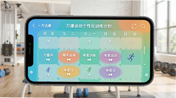 ��￵�˶����Ի�ѵ���ƻ����棬�ֻ�չʾÿ��ѵ��������������������ѵ���������˶�����Ϣ�ձ�ǣ���ɫ���»���
