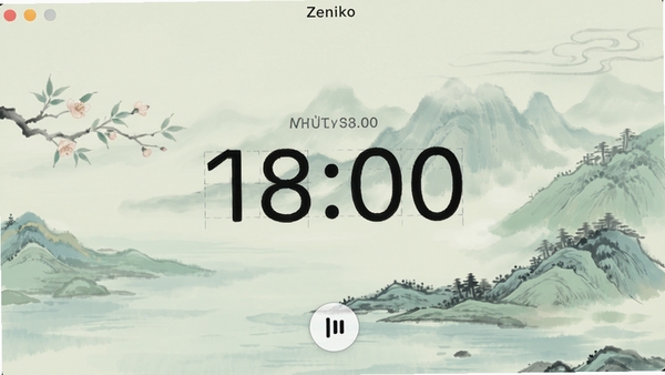 Zeniko����������רע���棬���������񣬵���ʱ���־��У�����Ϊ����ɽˮɫ�����а��������Ű�ť