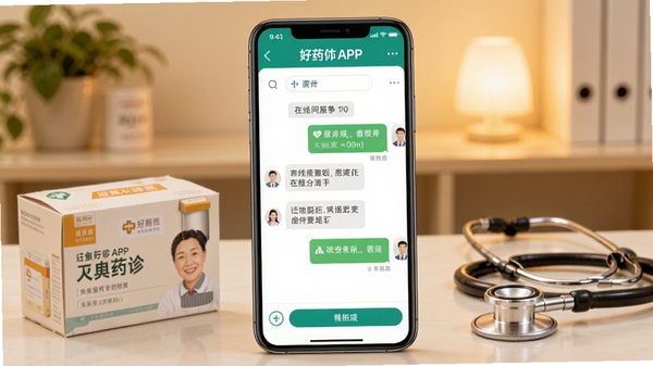 ��ҩʦAPP����չʾ���ֻ���Ļ��ʾ�����������촰�ڣ��Ա���ҩ�к���������������ܰ��ͻ��רҵҩʦ���߷���ĳ���