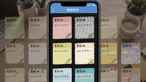 ������������Ƥ��ѡ����棬չʾ���ֲ�ͬ��ɫ�ͷ��ı�ǩ��������ͼ�Ų����ֻ���Ļ��